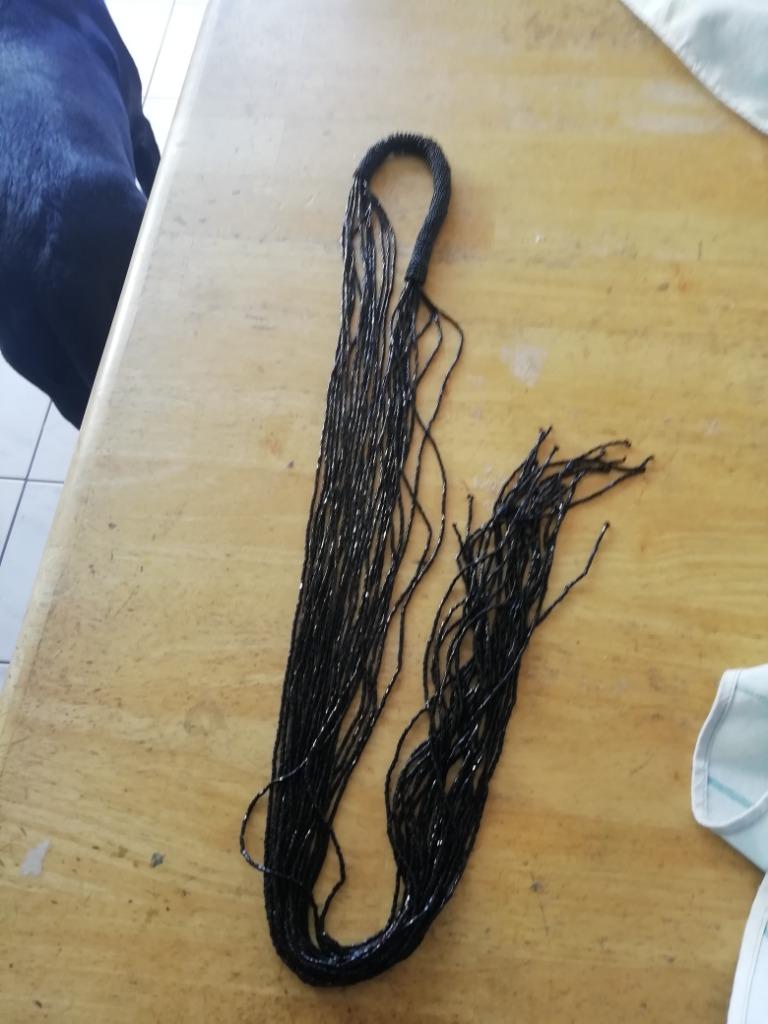juwelen, Handtassen en Accessoires, Kettingen, Ophalen of Verzenden, Zo goed als nieuw, Zwart, Overige materialen