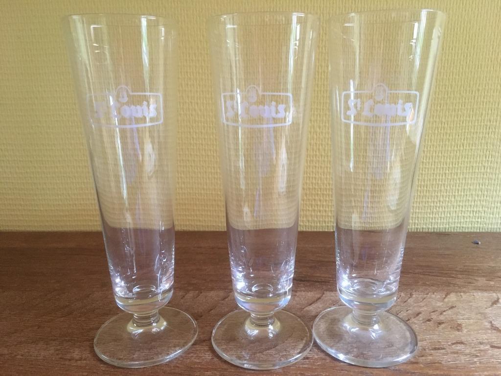3 fluitglazen St. Louis, Ophalen of Verzenden, Nieuw, Glas of Glazen, Overige merken