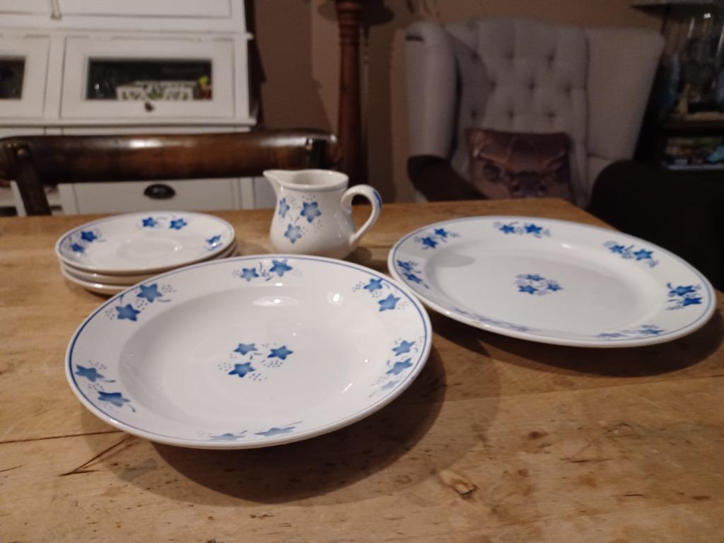 BOCH MERCURE BLAUW SERVIESDELEN VANAF 2 EURO, Antiek en Kunst, Ophalen of Verzenden