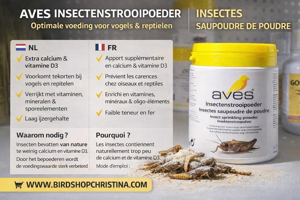 Aves insectenstrooipoeder 500g - mix om voedseldieren te ver, Ophalen