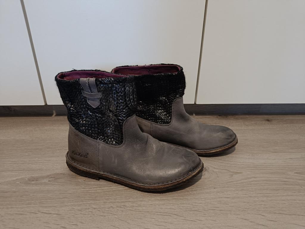 Kickers maat 38, Gebruikt, Ophalen of Verzenden, Laarzen, Meisje