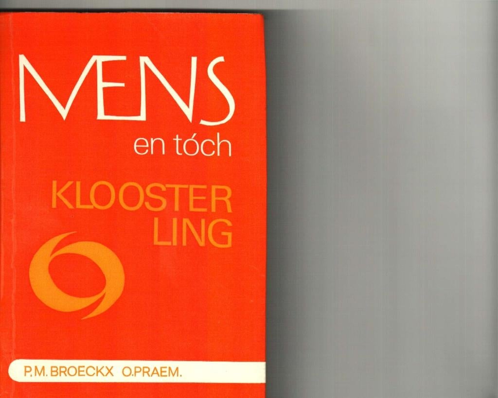 Mens en toch kloosterling p.m. Broeckx o.praem., Enlèvement ou Envoi, Comme neuf