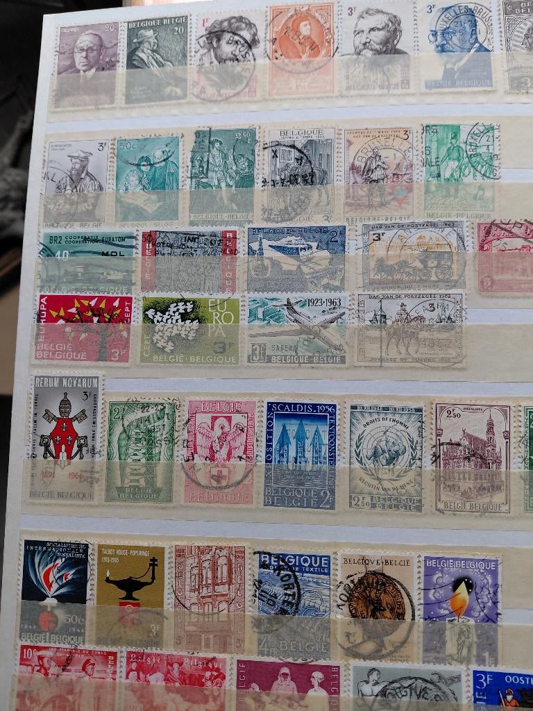 Postzegels belgie, Ophalen, Niet gestempeld, Kunst, Zonder stempel