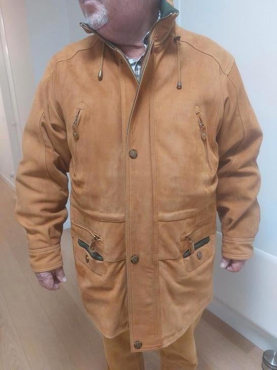 Prachtige winterjas heren. 2 XL omgekeerd leder, Enlèvement, Comme neuf