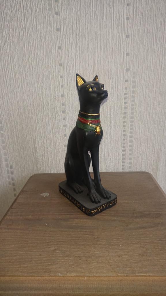 figurine egyptienne - chat, Collections, Statues & Figurines, Enlèvement, Comme neuf, Religion