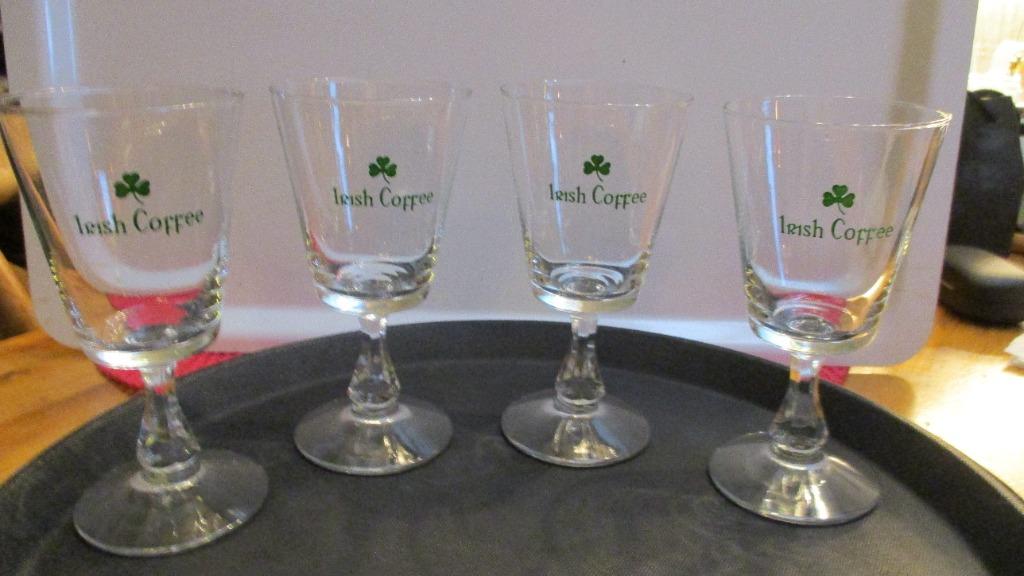 4 Moderne Irish Coffee glazen, Ophalen, Nieuw, Overige typen