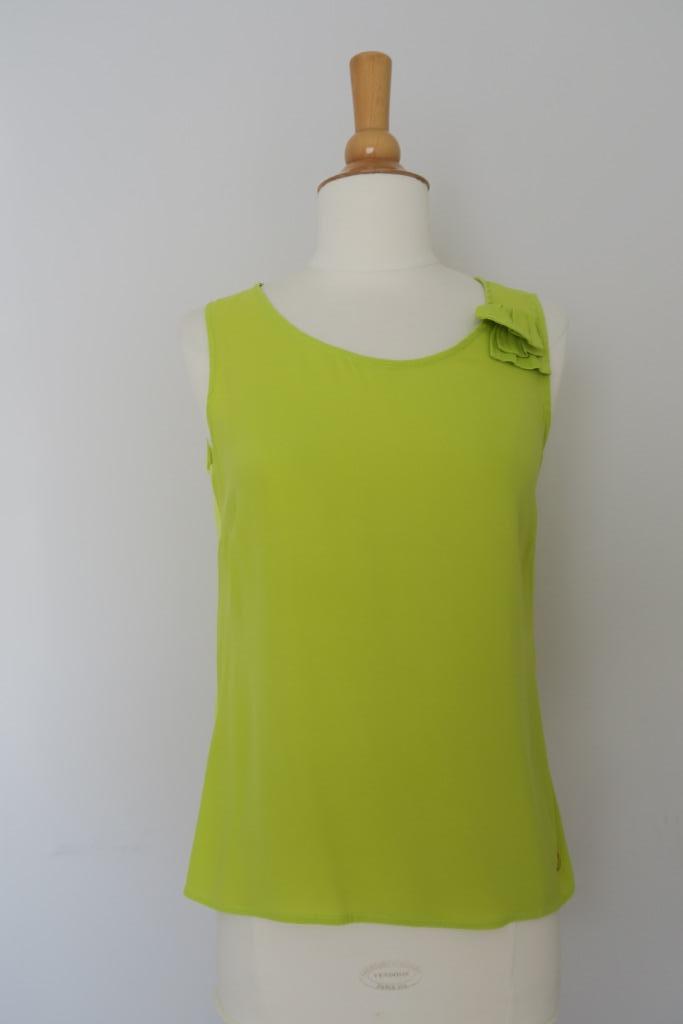 Fluo groen topje - Xandres - XS, Kleding | Dames, Ophalen of Verzenden, Zonder mouw, Maat 34 (XS) of kleiner, Gedragen