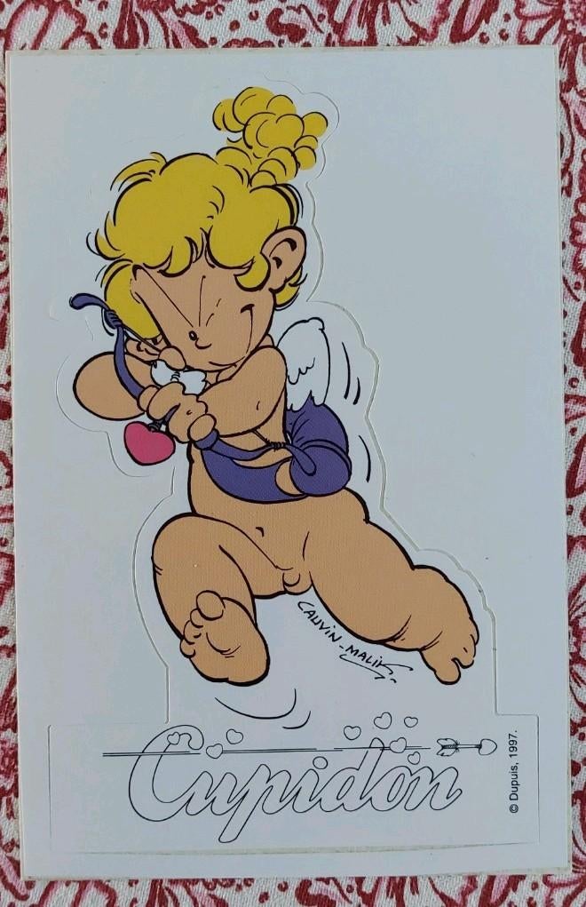Autocollant Cupidon, Enlèvement ou Envoi, Neuf, Bande dessinée ou Dessin animé