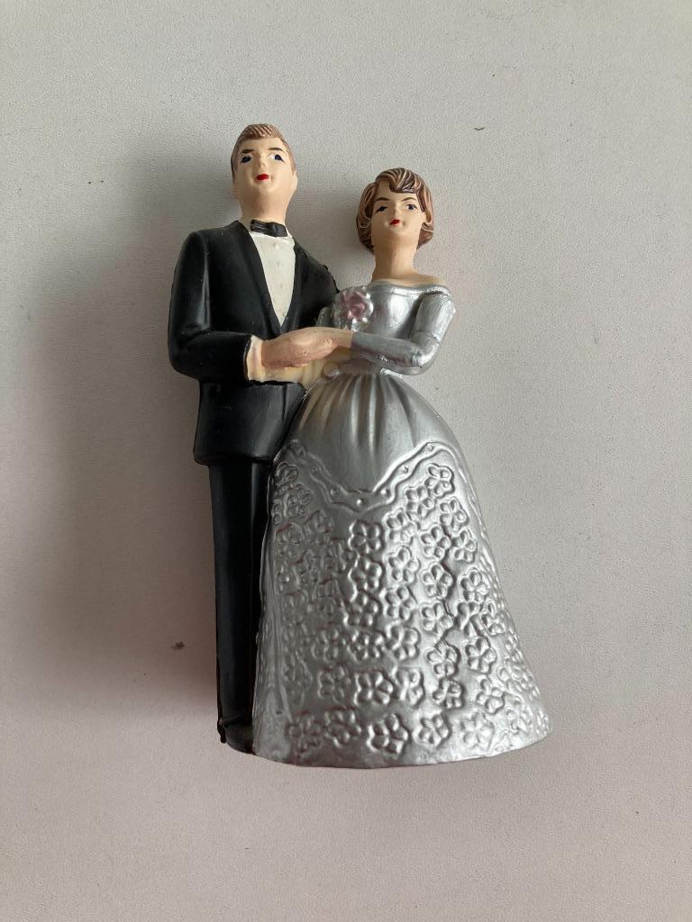 figurine de couple de mariage rétro pour gâteau de mariage, Enlèvement ou Envoi, Utilisé, Humain