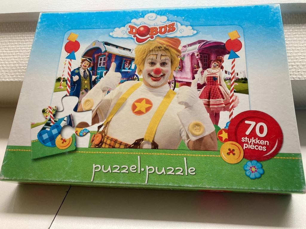 puzzel - Thema Dobus - 70 stukjes, Kinderen en Baby's, Ophalen of Verzenden, Meer dan 50 stukjes, Zo goed als nieuw, 6 jaar of ouder