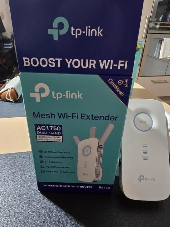 Prolongateur de portée du répéteur Wi-Fi TP-Link RE 450, Enlèvement, Comme neuf