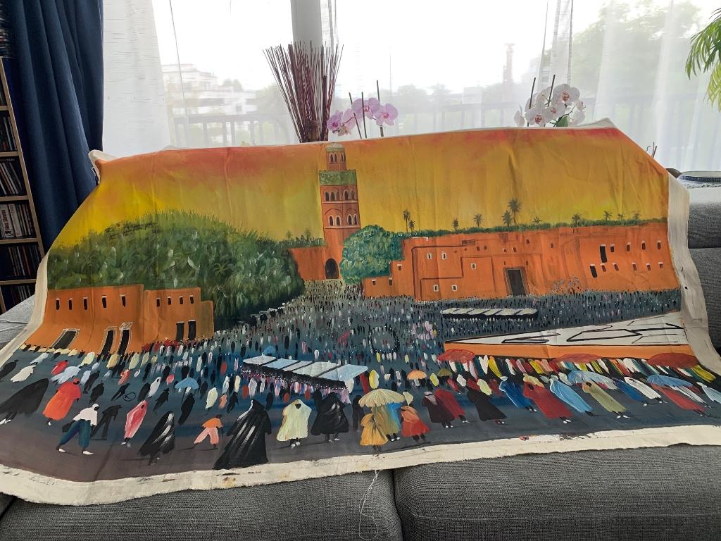 Schilderij op canvas, Ophalen