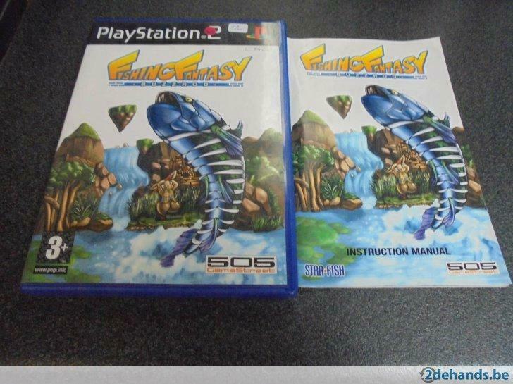 Playstation 2 Fishing Fantasy (orig-compleet), Ophalen of Verzenden, Gebruikt