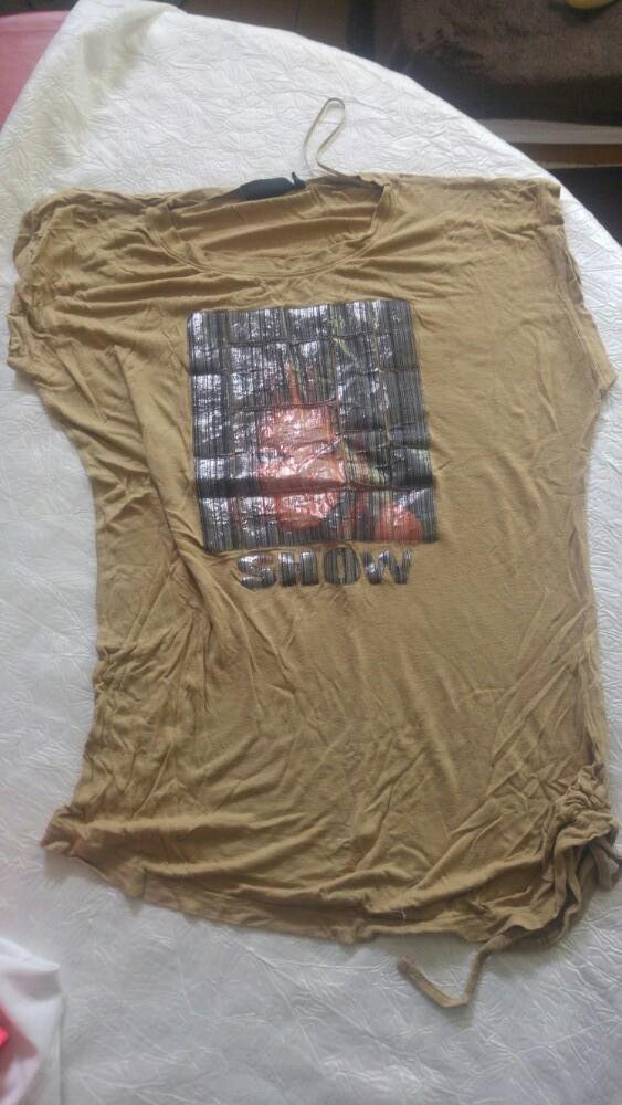 Vintage T-shirt femme z bizzy snow taille M, Sans manches, Taille 38/40 (M), Enlèvement ou Envoi, Brun