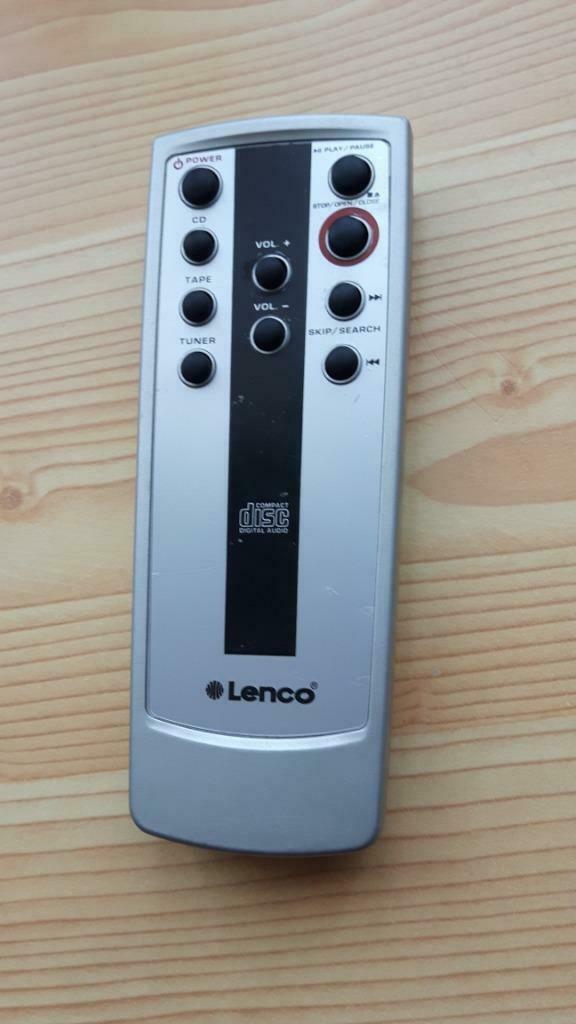 Afstandsbediening LENCO CD/TAPE/TUNDER, Enlèvement ou Envoi, Utilisé, Lecteur CD