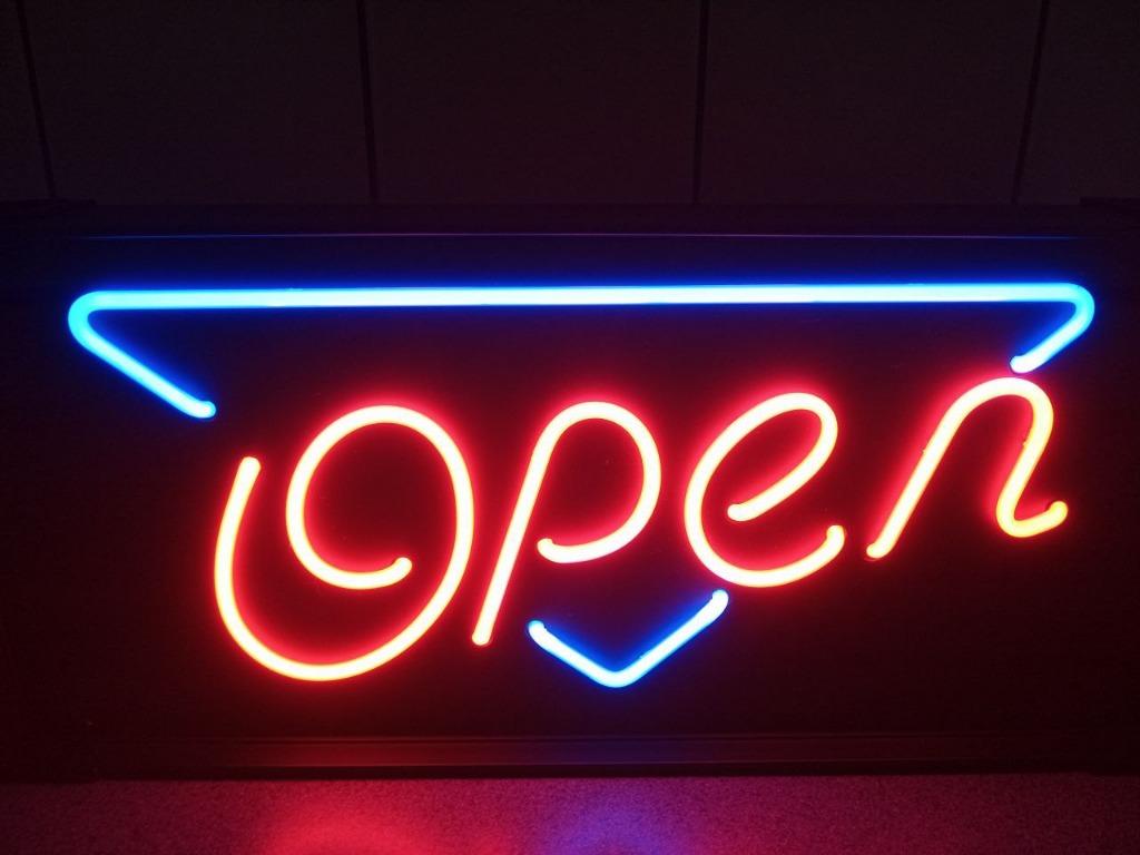 OPEN NEON neonverlichting lichtreclame, Ophalen