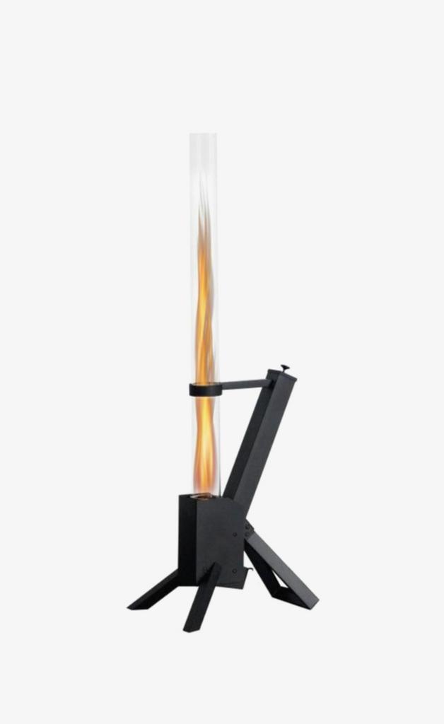 Pellet Heater Tower – Moderne Zwarte Terraskachel, Verzenden, Zo goed als nieuw