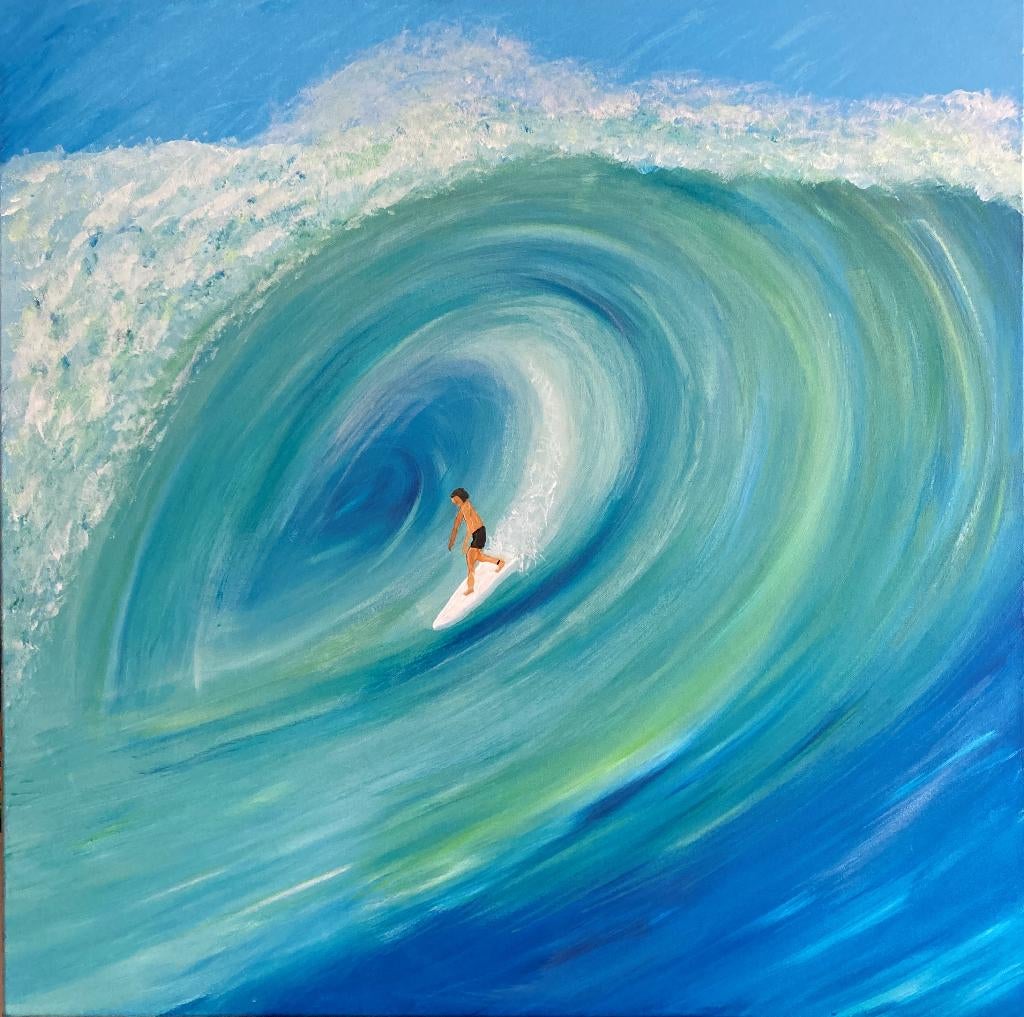 Peinture sur toile surf cadre tableau schilderij, Enlèvement ou Envoi