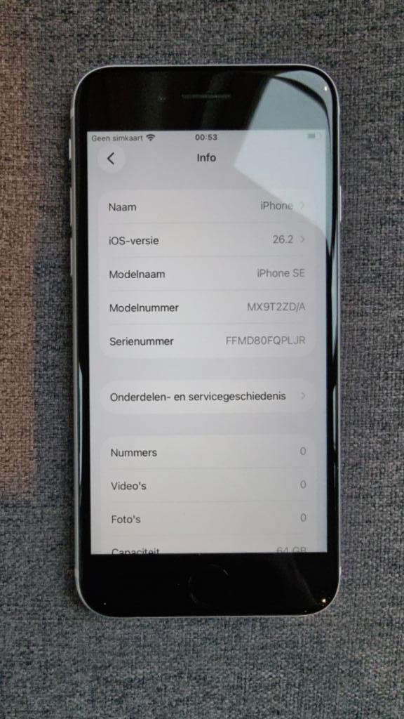 iPhone SE - 64GB - White/wit, Télécoms, Téléphonie mobile | Apple iPhone, Utilisé, 64 GB, Sans abonnement, Sans simlock, iPhone SE (2020)