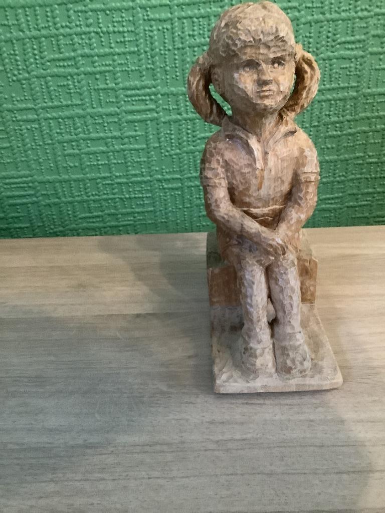 houten beeldje, Antiek en Kunst, Ophalen