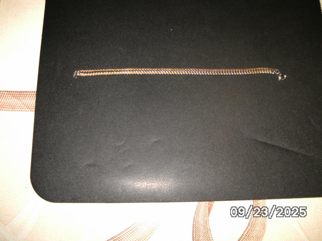Een tweekleurige armband (zilver- en goudkleurige), Enlèvement ou Envoi, Comme neuf, Argent, Argent