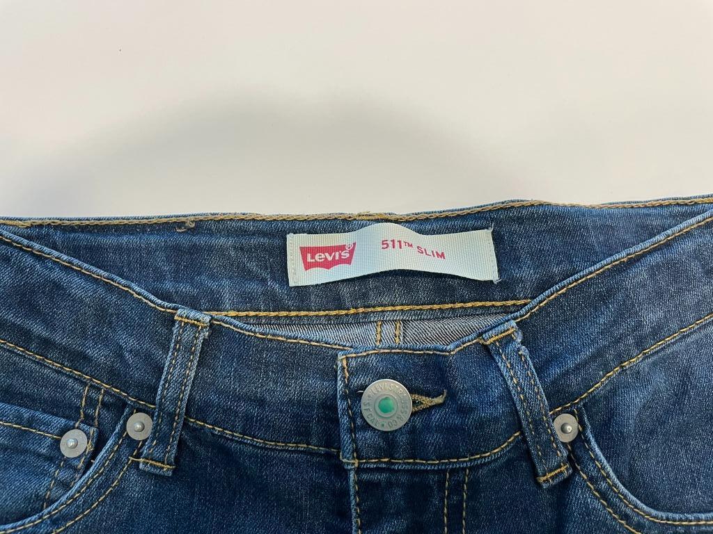 Jeans meisjes levi's maat 152, Pantalon, Enlèvement ou Envoi, Utilisé, Levi's