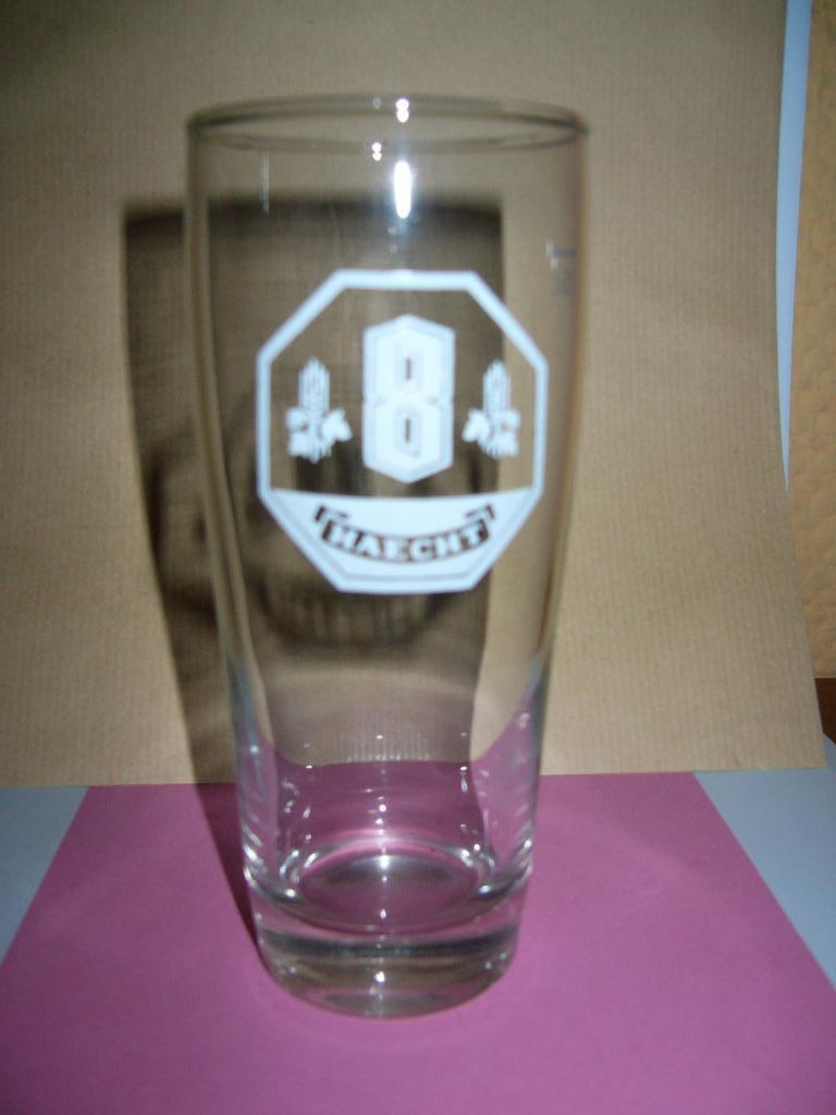 Bierglas haecht 8 (1) Haacht, Ophalen of Verzenden, Zo goed als nieuw, Bierglas