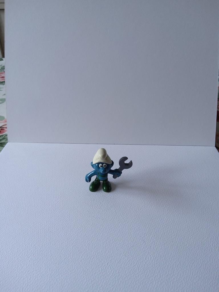 Schtroumpf Mécanicien, Enlèvement ou Envoi, Utilisé, Poupée, Figurine ou Peluche