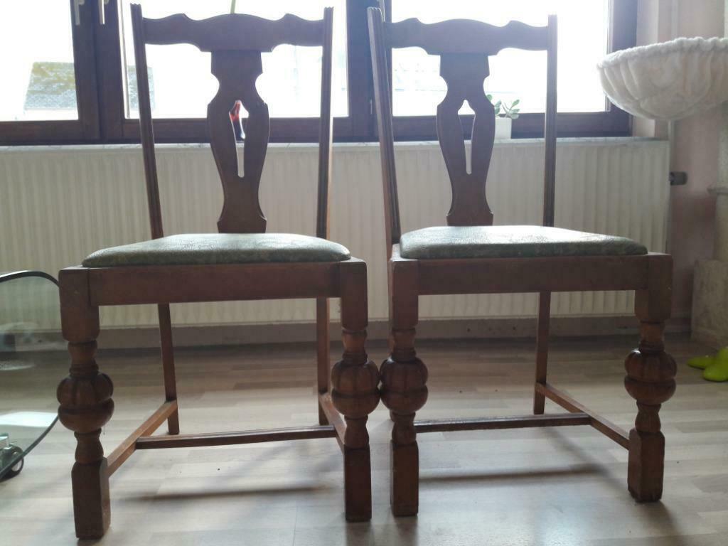 Anciennes chaises en bois, Maison & Meubles, Bois, Enlèvement, Utilisé, Deux