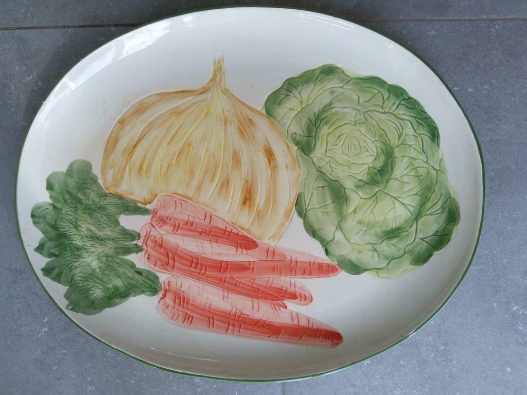Ovale schotel in keramiek, Ophalen of Verzenden, Zo goed als nieuw