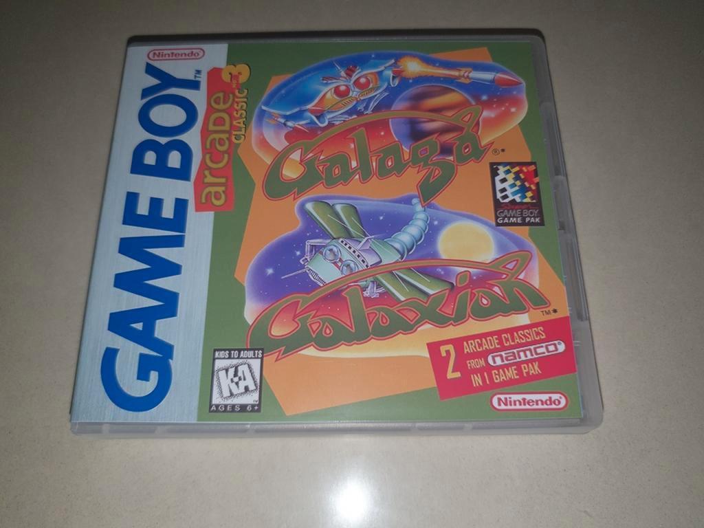 Arcade Classic no. 3 Galaga & Galaxiar Game Boy GB Game Case, Envoi, Comme neuf