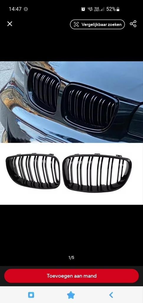 Bmw grill zwart blinkend, voor bmw f20 f21 lci 2015-2019 new, Ophalen of Verzenden