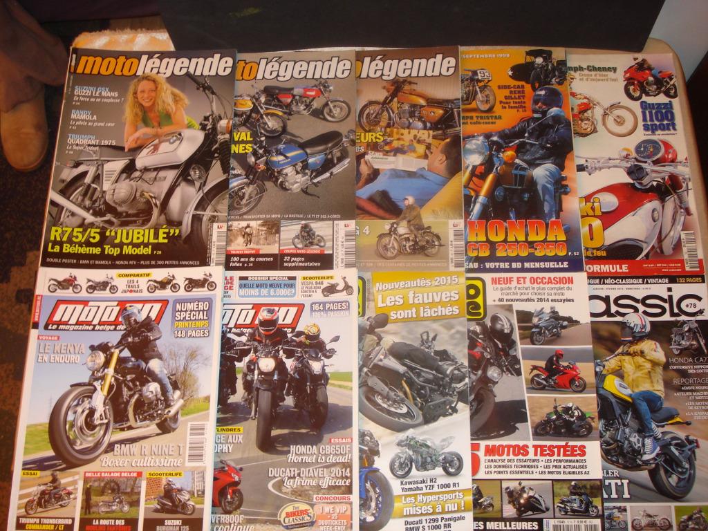 Lot de 10 Revues Moto 80 , Moto Légende & Moto Revue Divers, Enlèvement ou Envoi, Comme neuf, Général