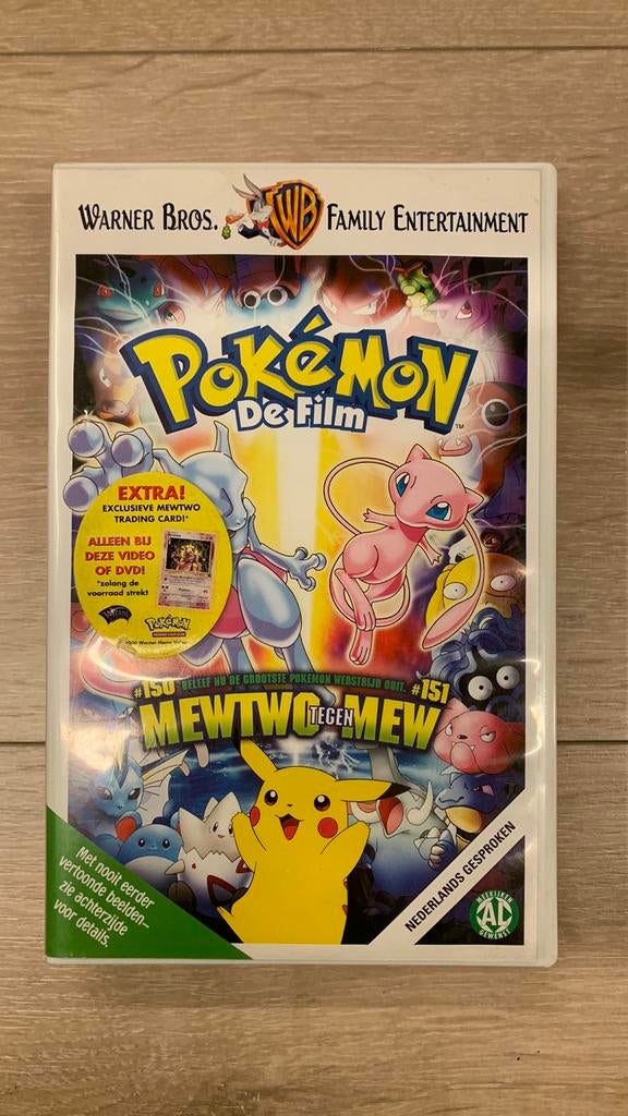 pokemon de film mewtwo tegen mew, Cd's en Dvd's, Ophalen of Verzenden, Zo goed als nieuw
