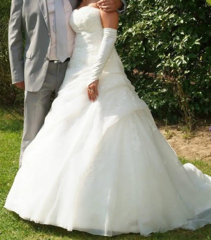Robe de mariée, Enlèvement, Porté, Blanc, Robe de mariée