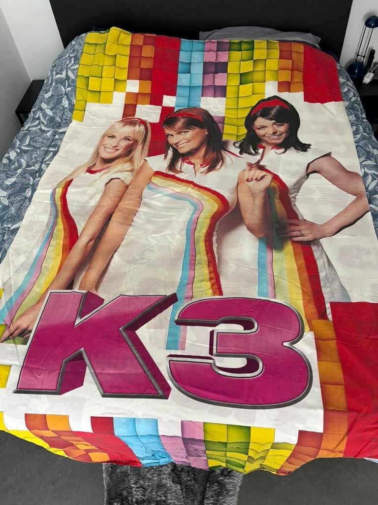 Overtrek k3 met bijpassend dekbed, Kinderen en Baby's, Kinderkamer | Beddengoed, Ophalen of Verzenden, Zo goed als nieuw, Dekbedovertrek