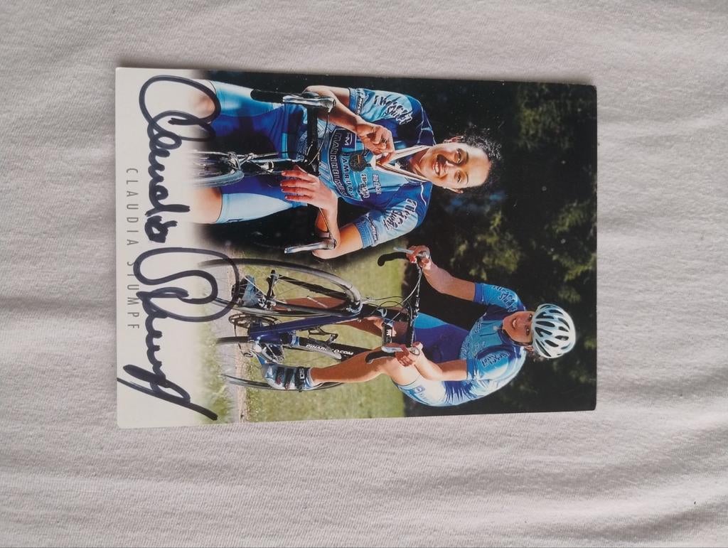 Carte de pilote signée Claudia Stumpf, Enlèvement ou Envoi, Comme neuf