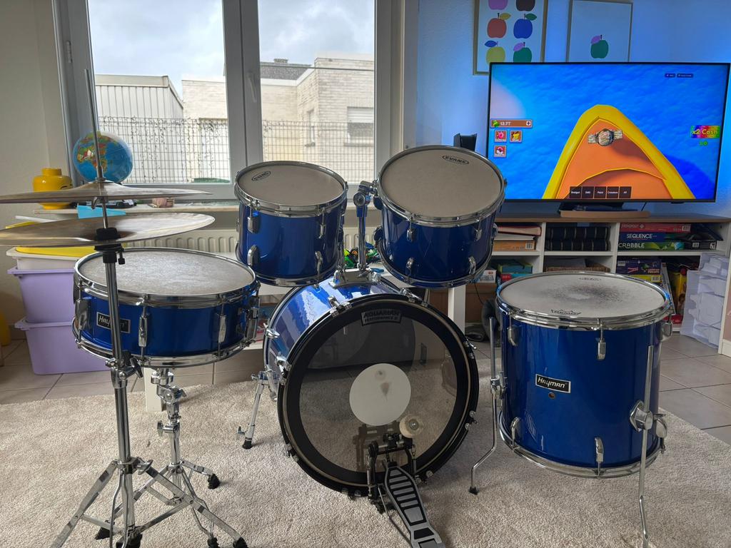 Aquarian kinder drumstel, Muziek en Instrumenten, Drumstellen en Slagwerk, Ophalen, Zo goed als nieuw