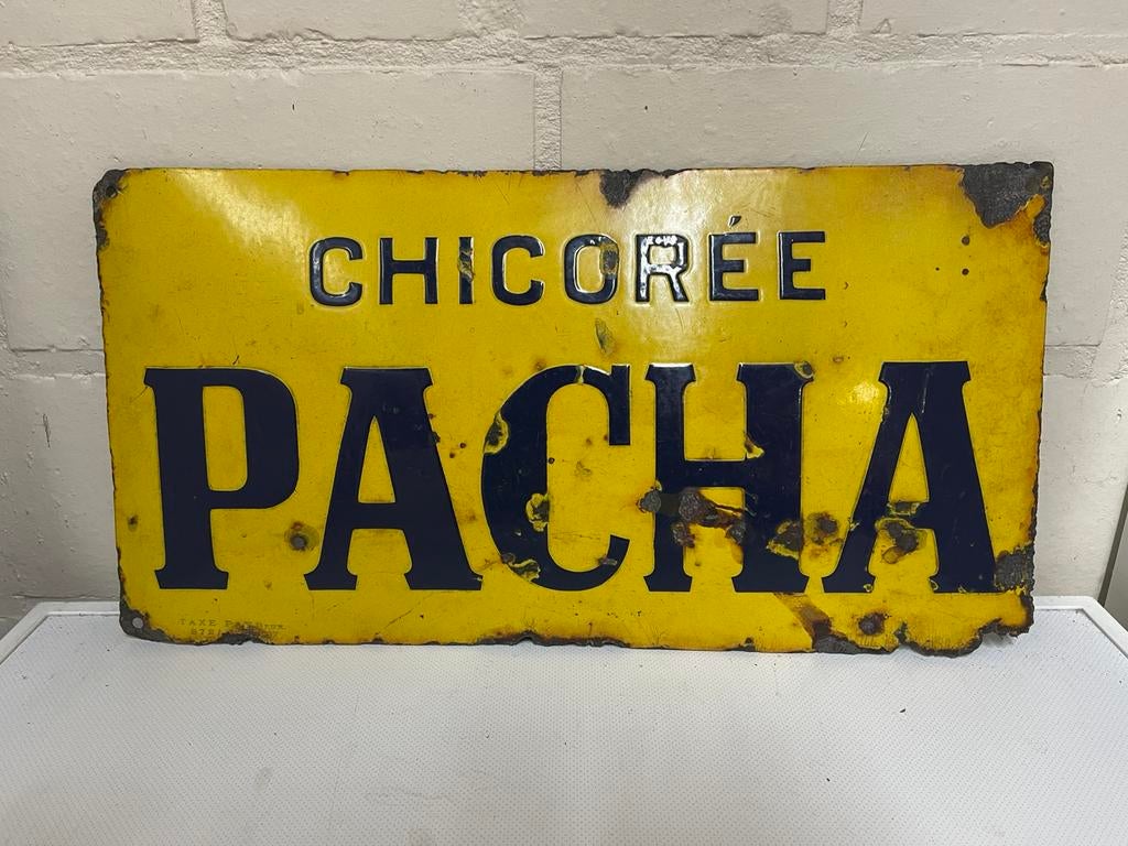Chicoree pacha geleefde gebombeerde emaille 1927, Ophalen of Verzenden, Zo goed als nieuw