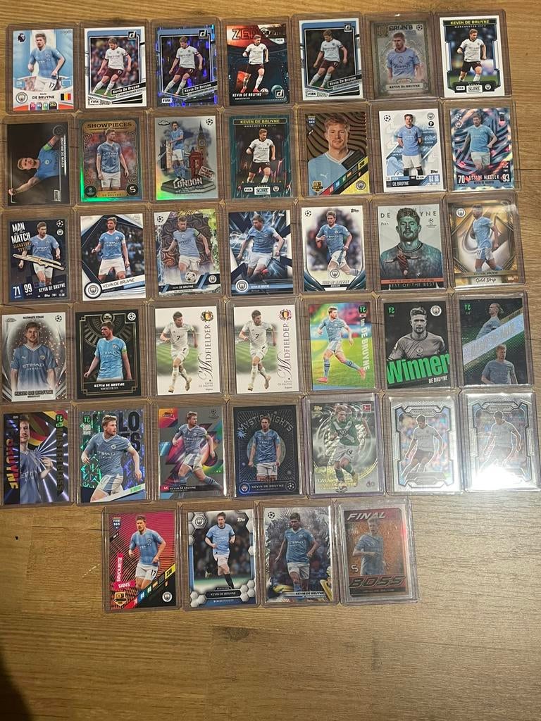 39x Kevin De Bruyne 2023-24, Enlèvement ou Envoi, Neuf, Plusieurs images