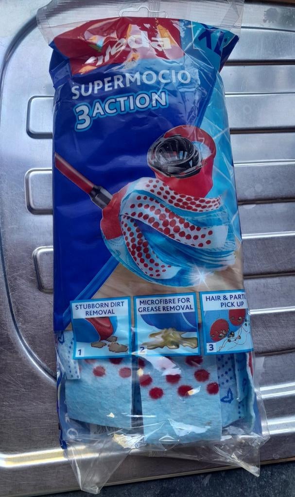 2X Vileda supermocio 3 action mop, Enlèvement