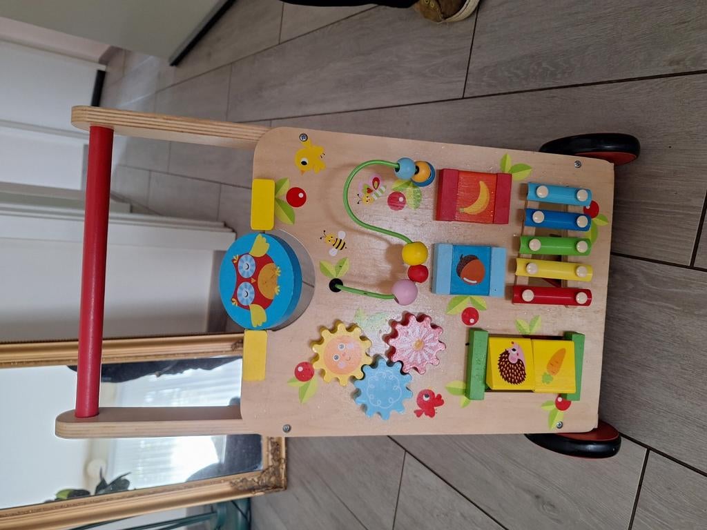 Houten loopwagentje, Kinderen en Baby's, Ophalen, Gebruikt