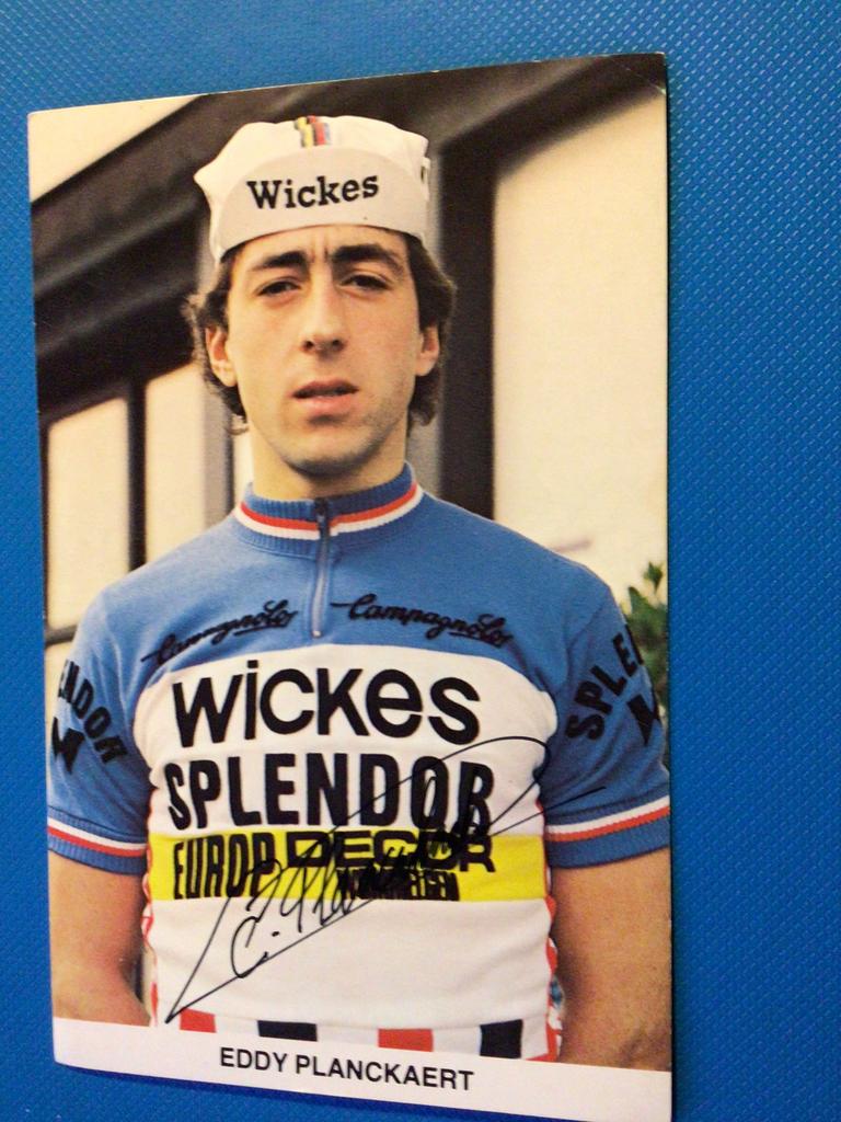 wielerkaart 1981 team splendor eddy planckaert signe, Envoi