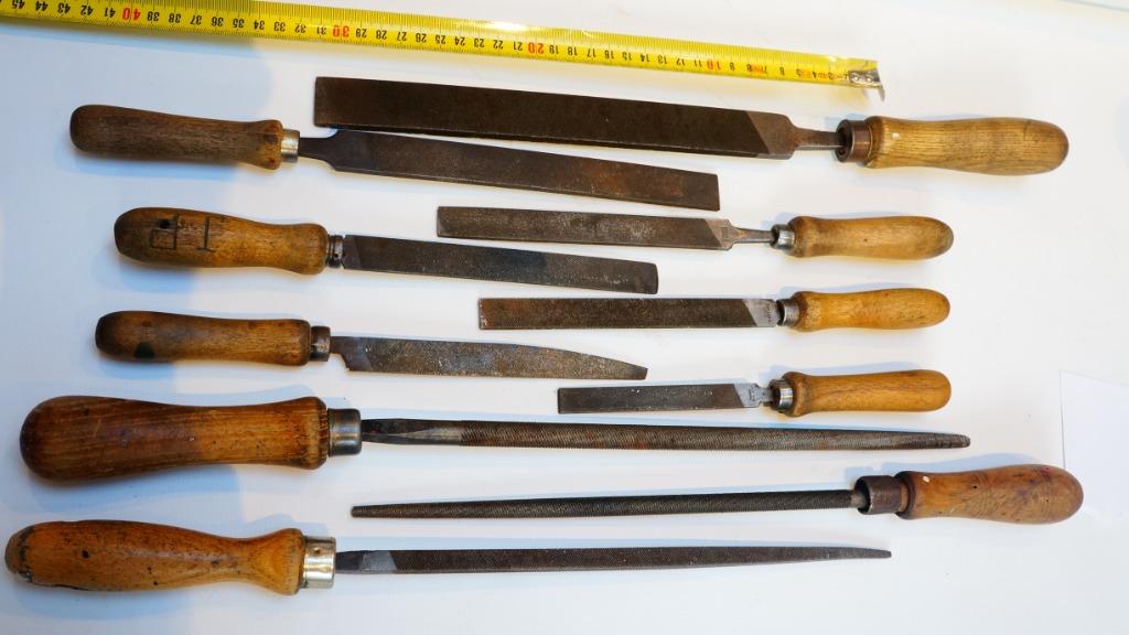 Bundel oude metalen vijlen, Antiek en Kunst, Antiek | Gereedschap en Instrumenten, Ophalen of Verzenden