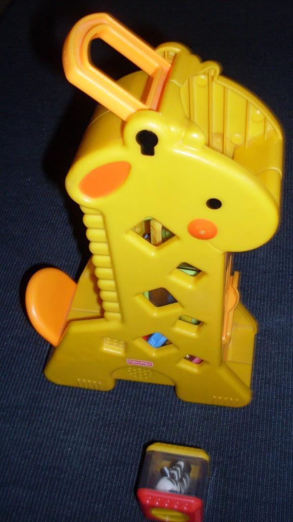 Giraffe met blokjes, Ophalen of Verzenden, Gebruikt