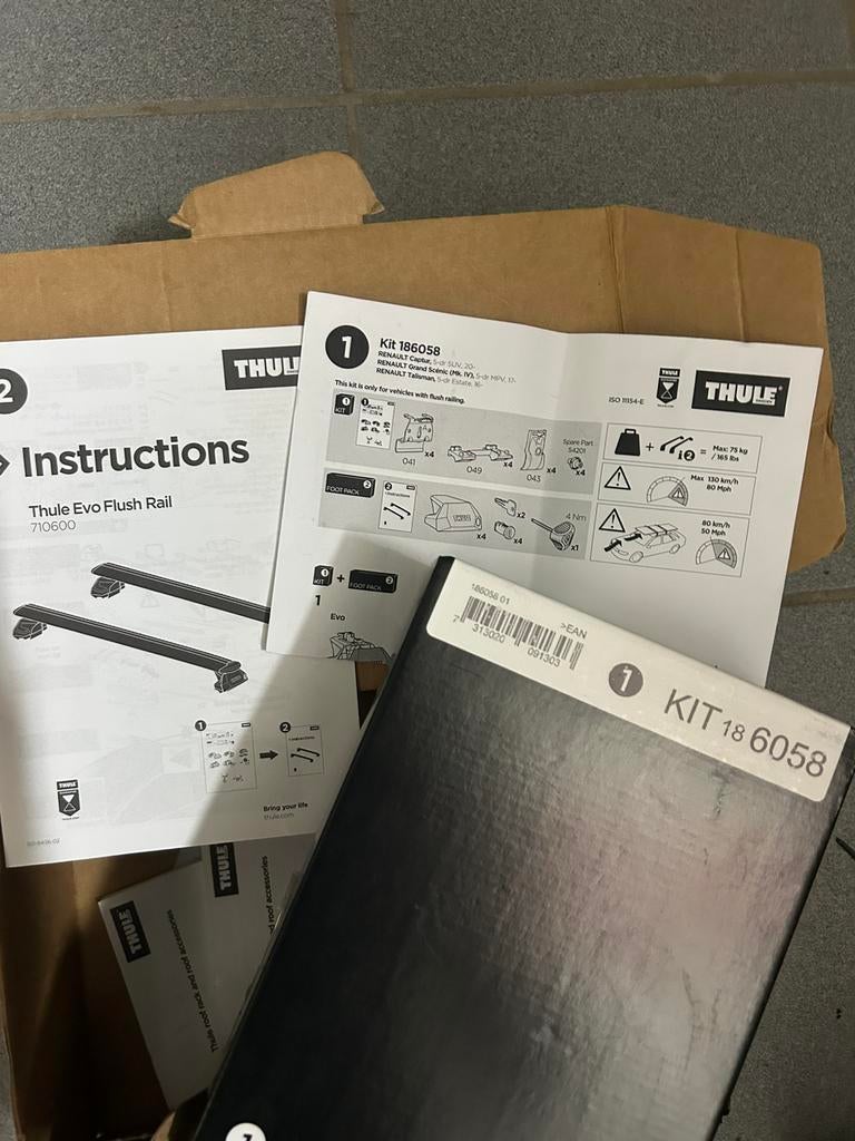 Thule kit 186058, Auto diversen, Dakdragers, Ophalen, Zo goed als nieuw