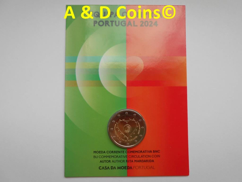 Portugal 2 Euro coincard 2024, Envoi, Portugal, 2 euros, Monnaie en vrac
