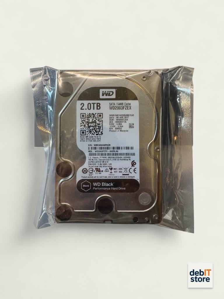 NAS 2 To WD Black - Disque dur de serveur - WD2003FZEX, Informatique & Logiciels, Disques durs, Enlèvement ou Envoi, 2tb, SATA