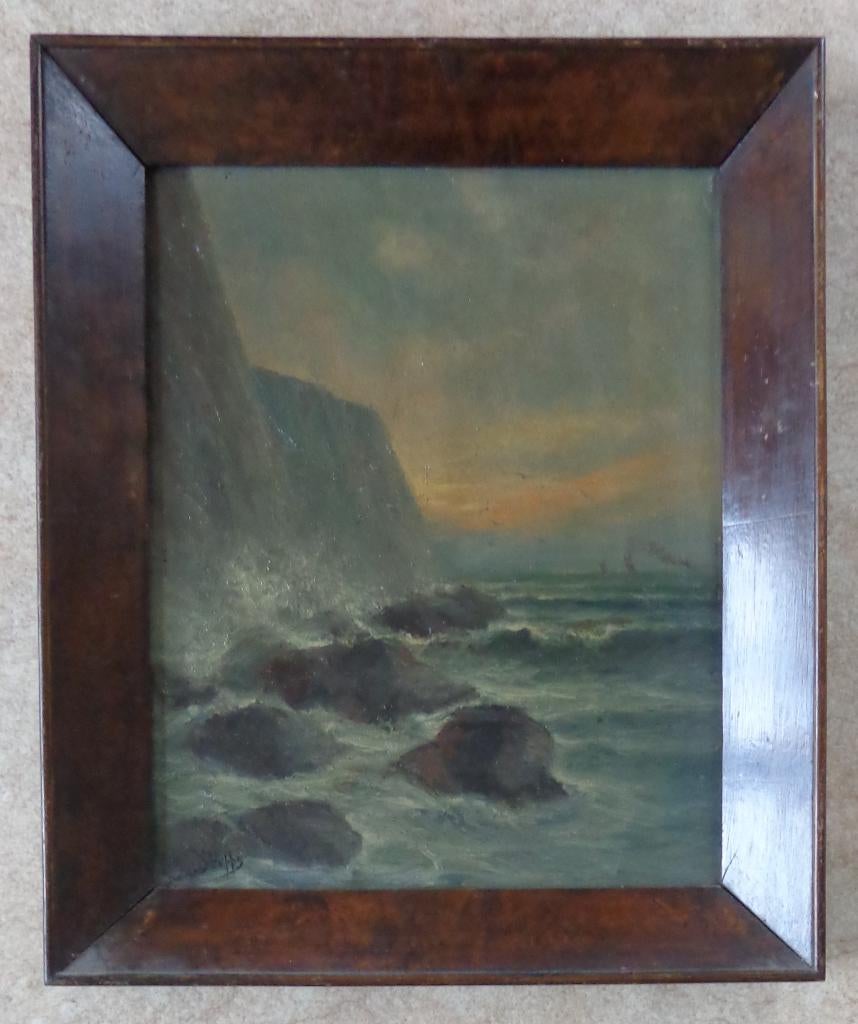 ROMAIN STEPPE / SOIR D'AUTOMNE / OLIEVERF / 61x51cm / KADER, Antiek en Kunst, Ophalen of Verzenden