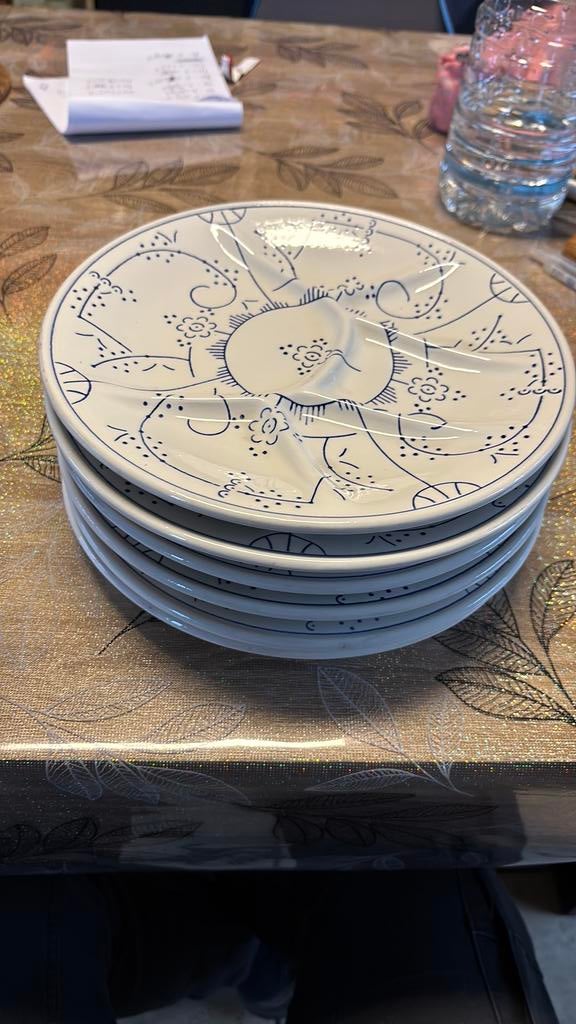 Lot de 6 assiettes  Boch La Louvière (Belgique), Antiek en Kunst, Antiek | Servies compleet, Ophalen of Verzenden
